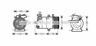 AVA QUALITY COOLING fdk417 -  Компрессор, кондиционер